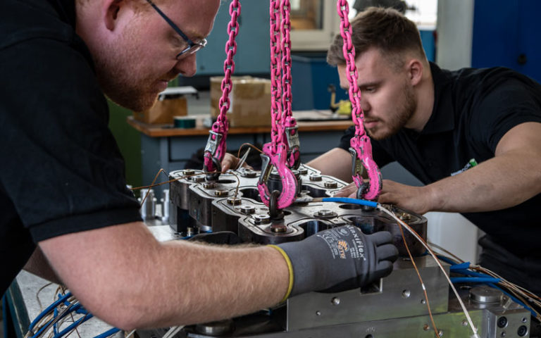 Merschbrock employees in mould technology
